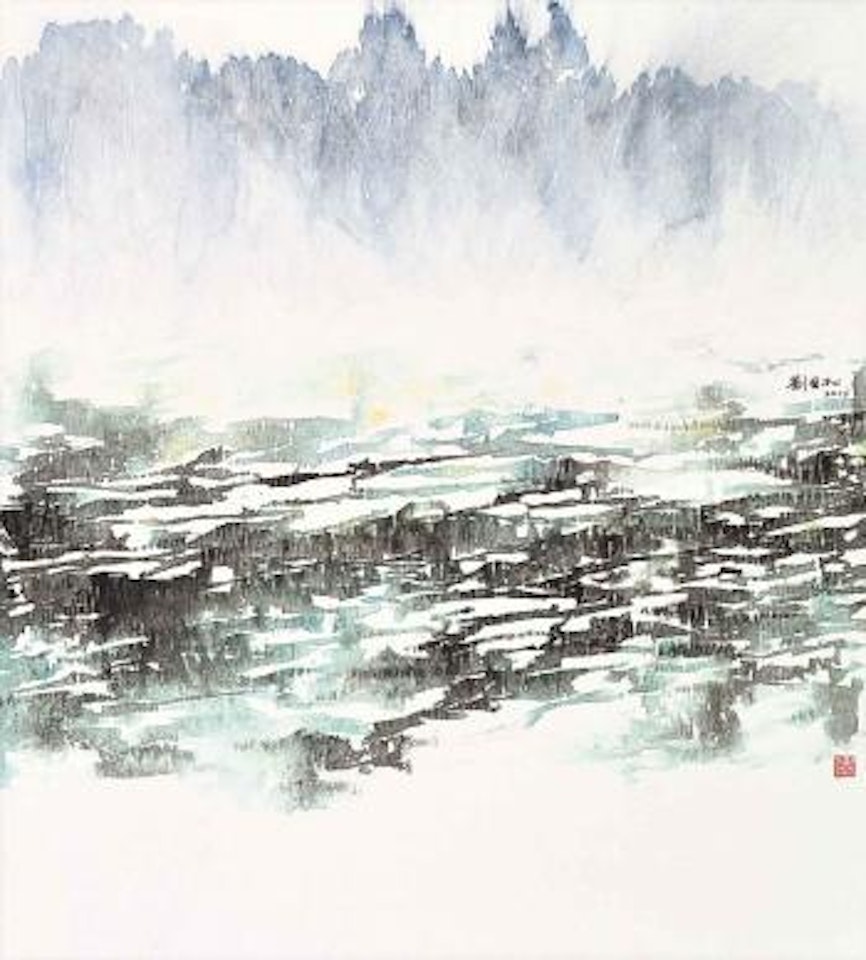 Ladder Rice Paddy by Liu Kuo-Sung (Liu Guosong)