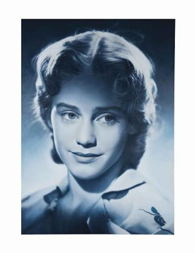 Portrait of The Young Maria Schell by Gottfried Helnwein