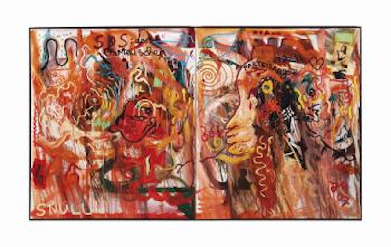 Politikkätzschen "Pfötchen Hoch" by Jonathan Meese