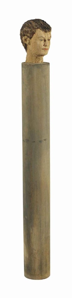 Untitled (Kleine Kopfsäule) by Stephan Balkenhol