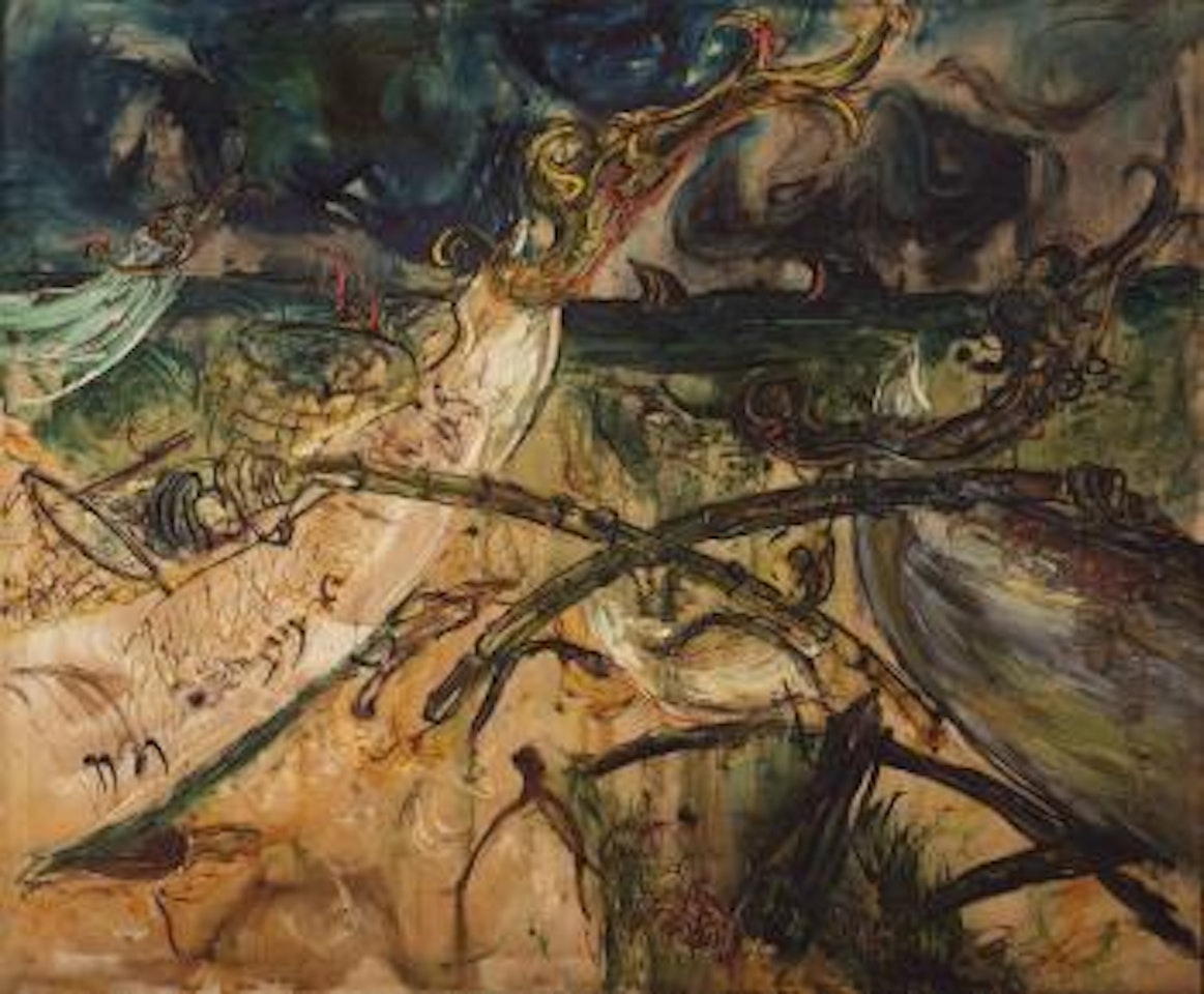Perahu Perahu Nelayan by Affandi