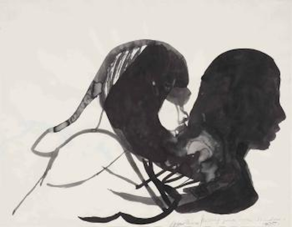 Kissing your own Shadow by Marlene Dumas
