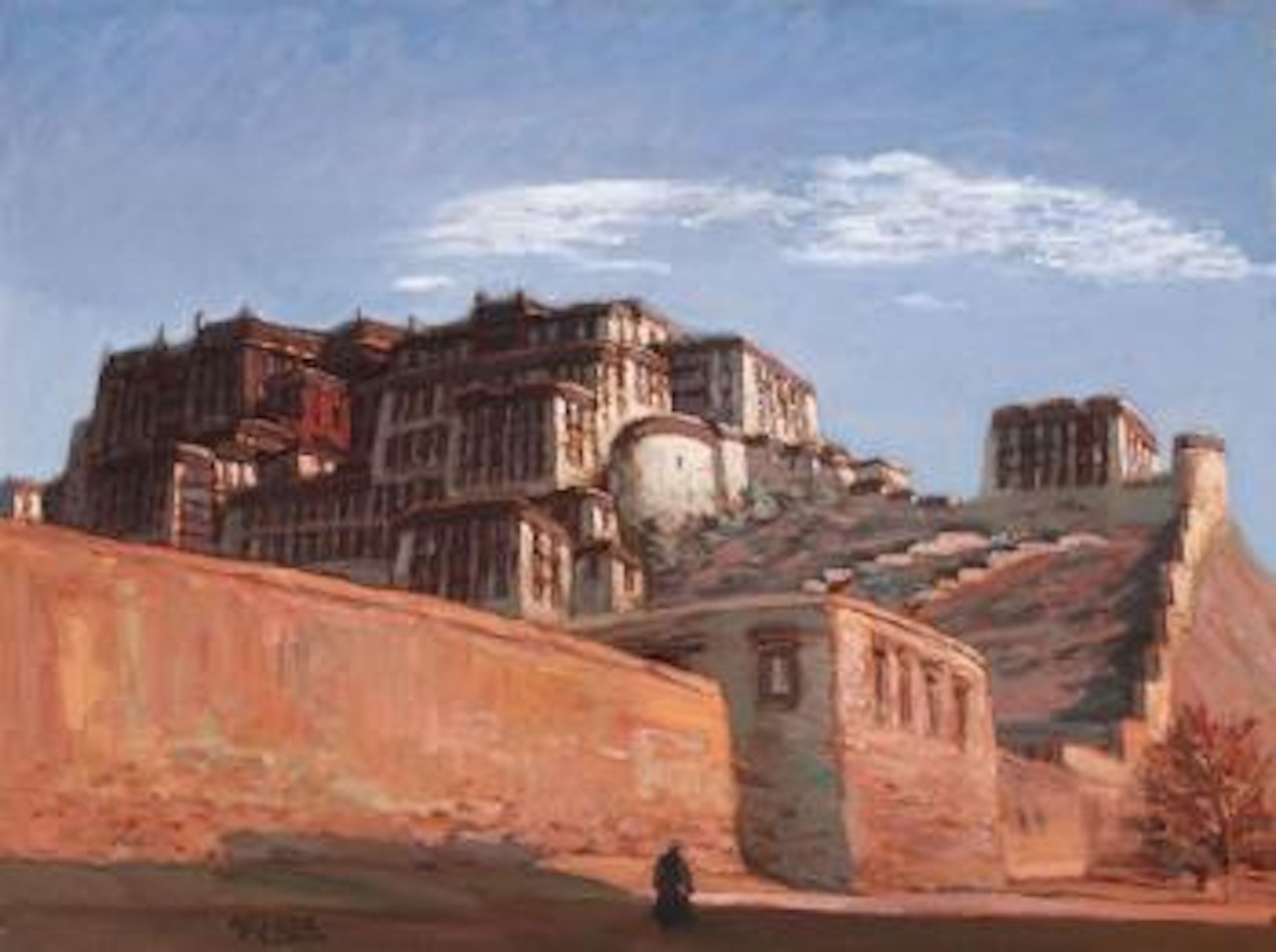 Potala Palace at Twilight by Chen Danqing
