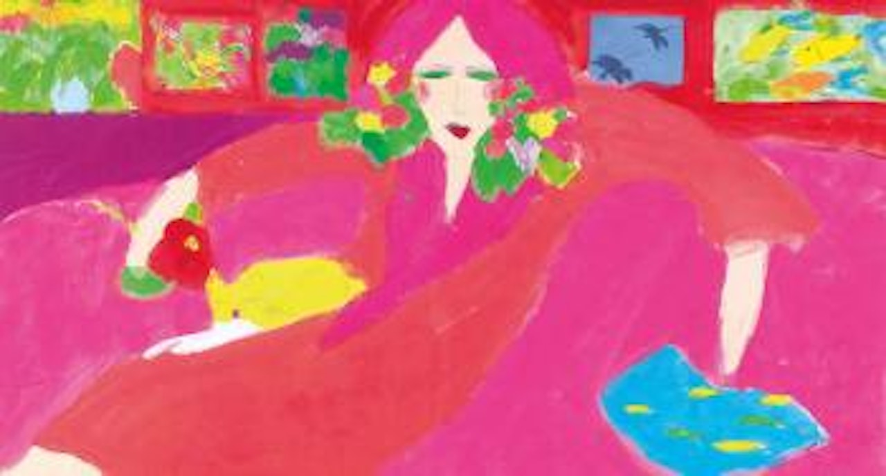 Woman in Pink by Walasse Ting