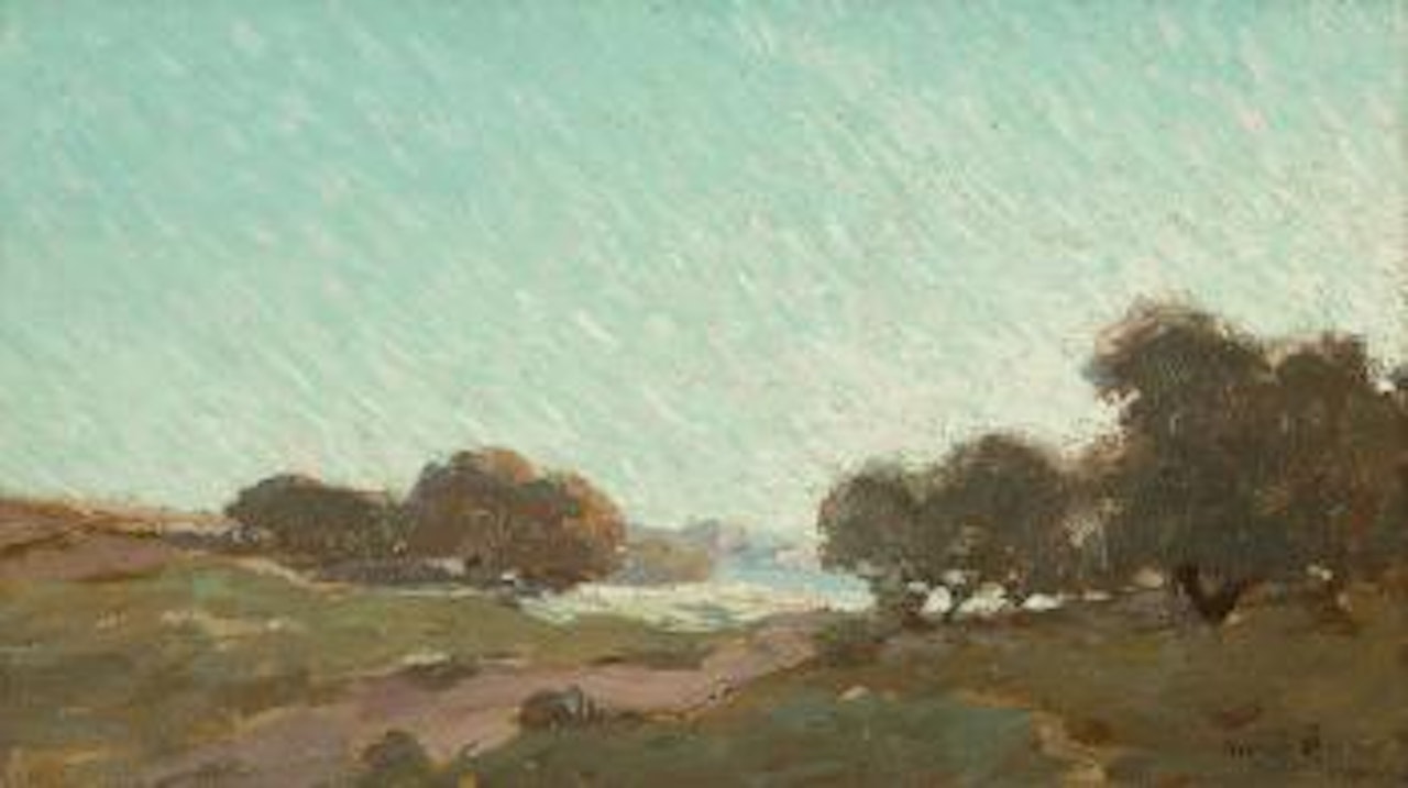 Coast beyond the Oaks by Granville Redmond