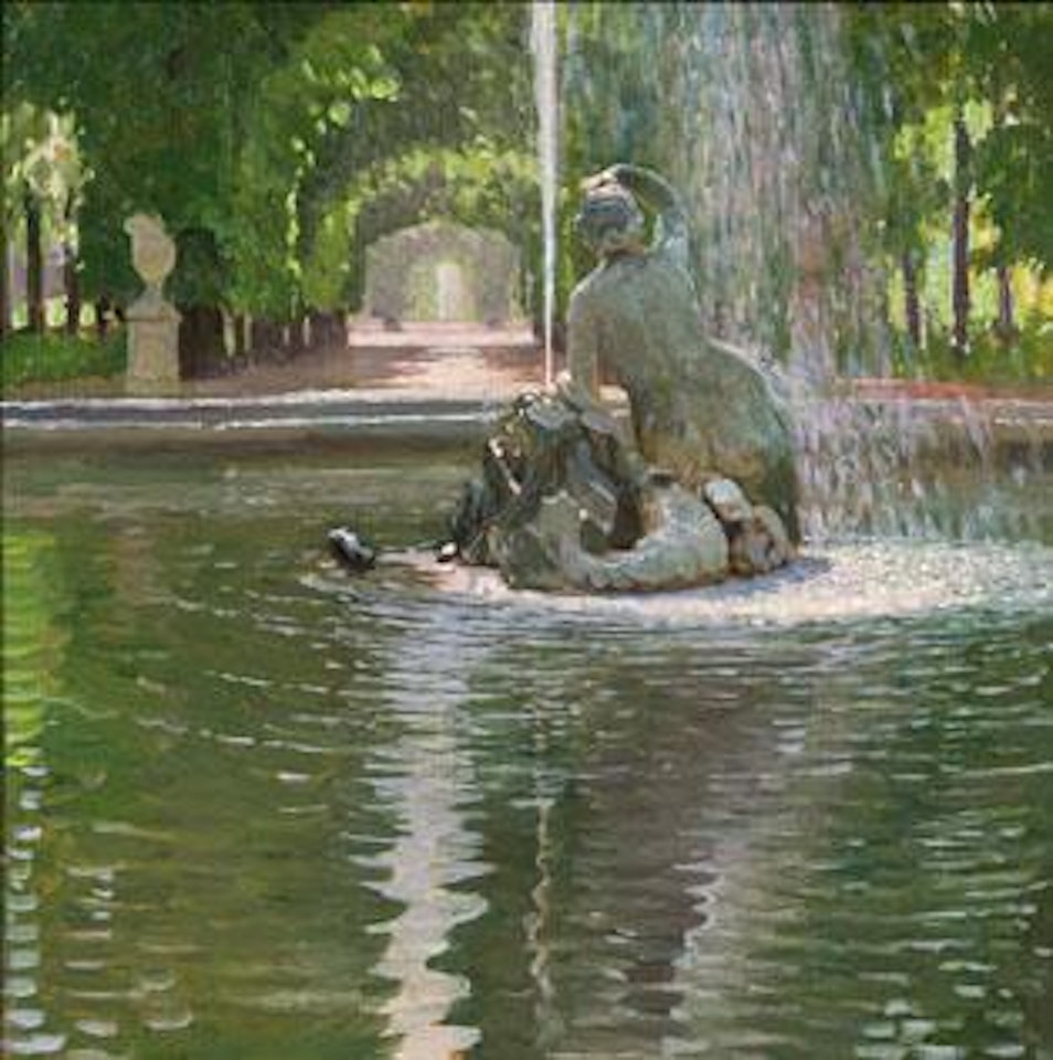 Najadenbrunnen in Schönbrunn II by Carl Moll