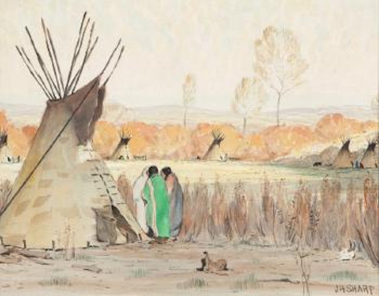 Autumnal Teepees by Joseph Henry Sharp