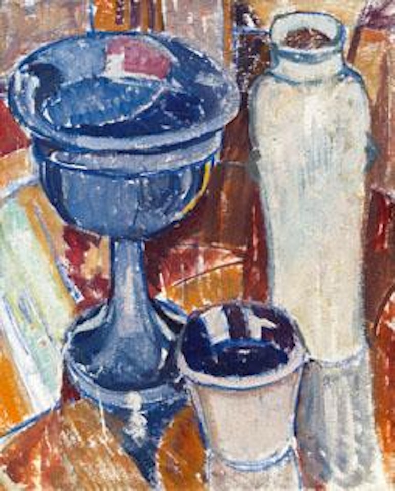 Stillleben mit blauem Gefäß by Broncia Koller-Pinell