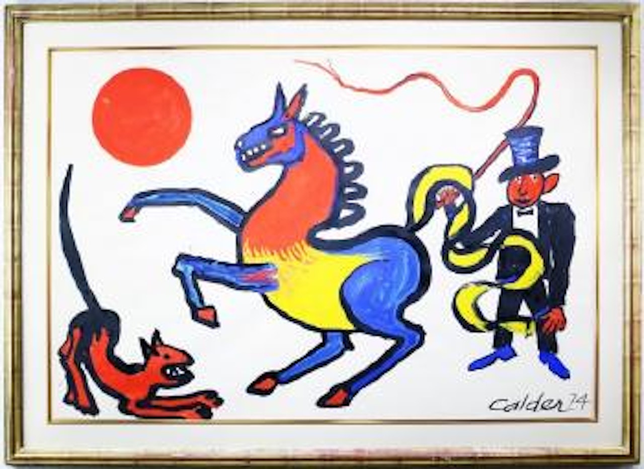 Tricolored Horse by Alexander Calder