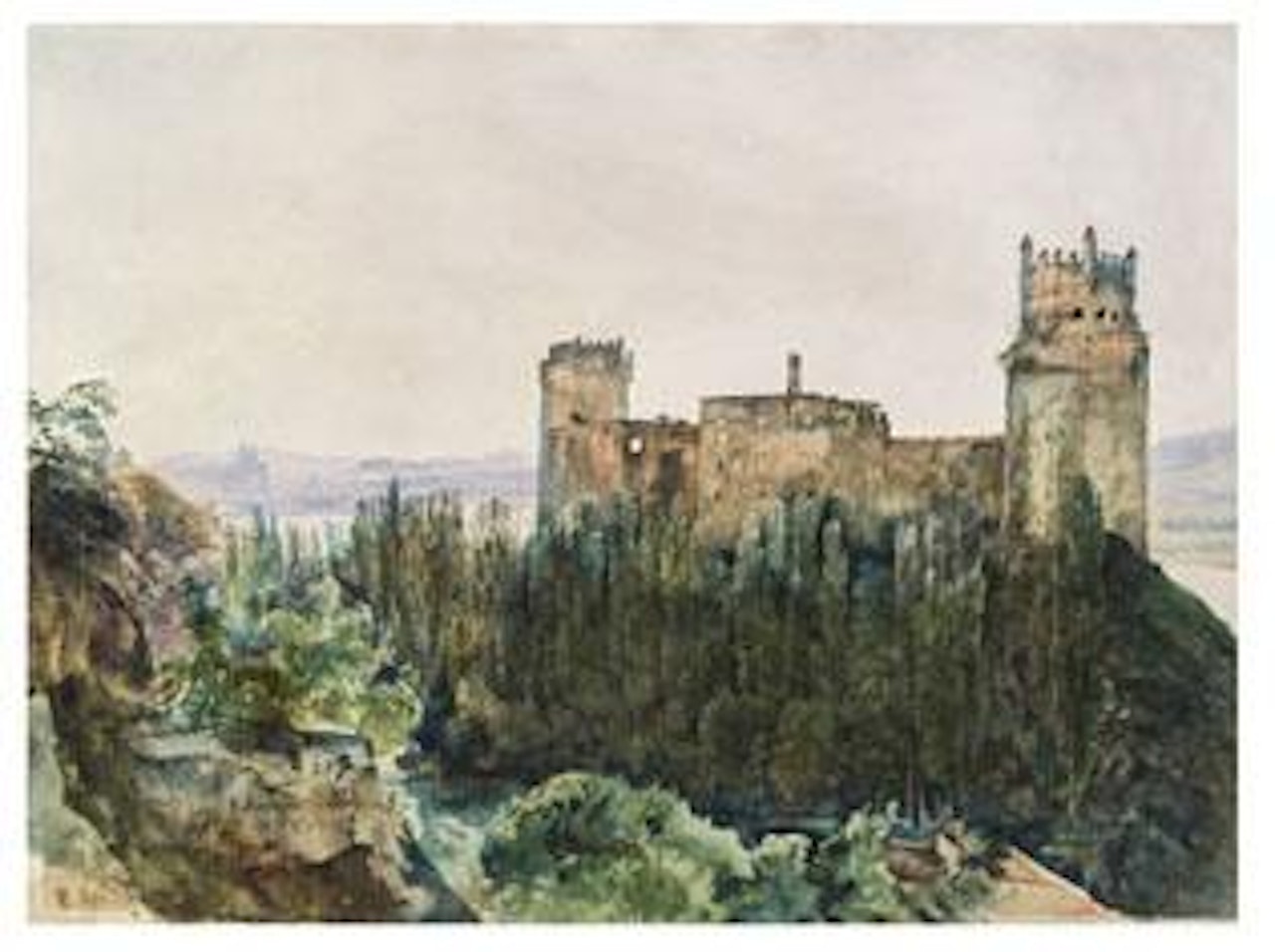 Ruine Weitenegg an der Donau by Rudolf von Alt