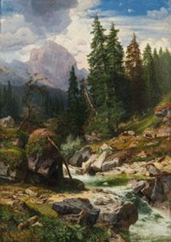 Partie aus der Ramsau by Robert Russ