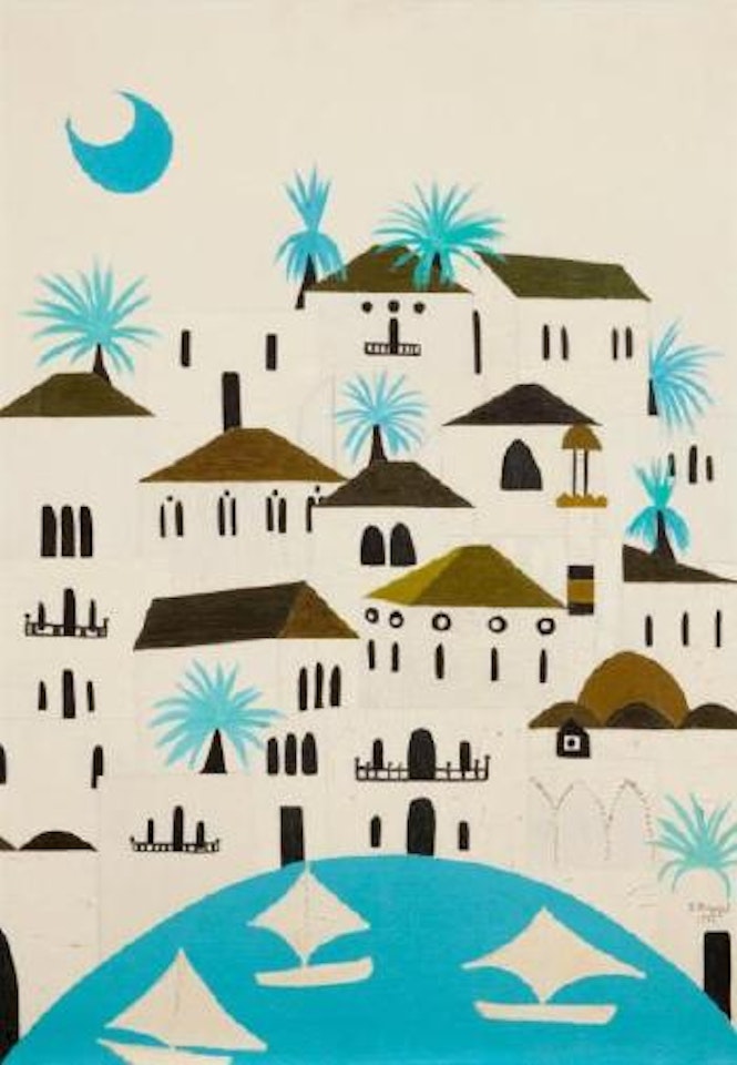Paysage avec lune by Jumana El Husseini