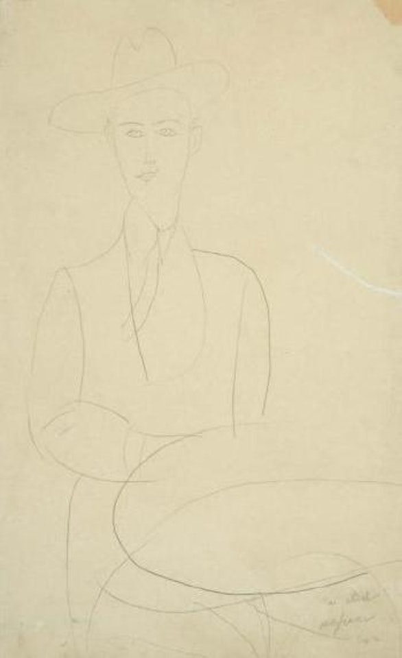 Portrait d'Abdul Wahab assis devant un guéridon by Amedeo Modigliani
