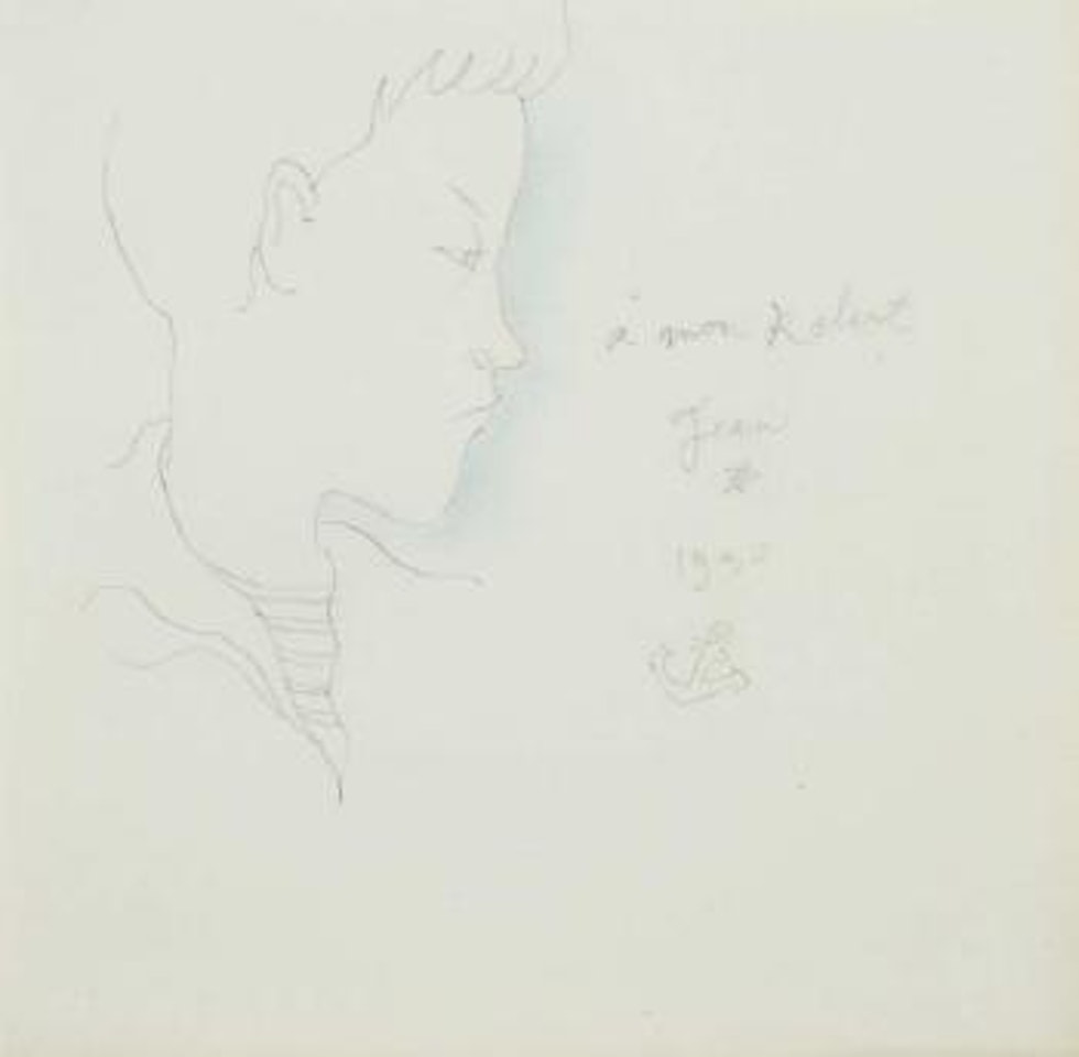 Portrait de Jean Desbordes by Jean Cocteau