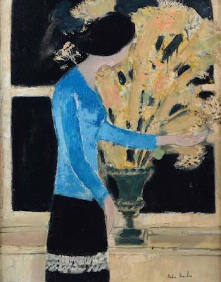 Femme en bleu by André Brasilier