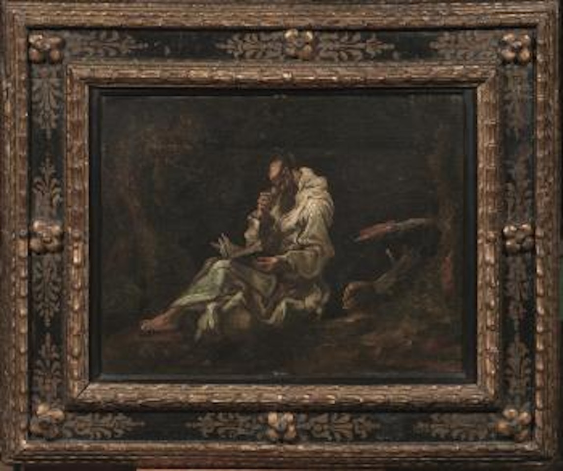 Santo Monaco che legge by Alessandro Magnasco