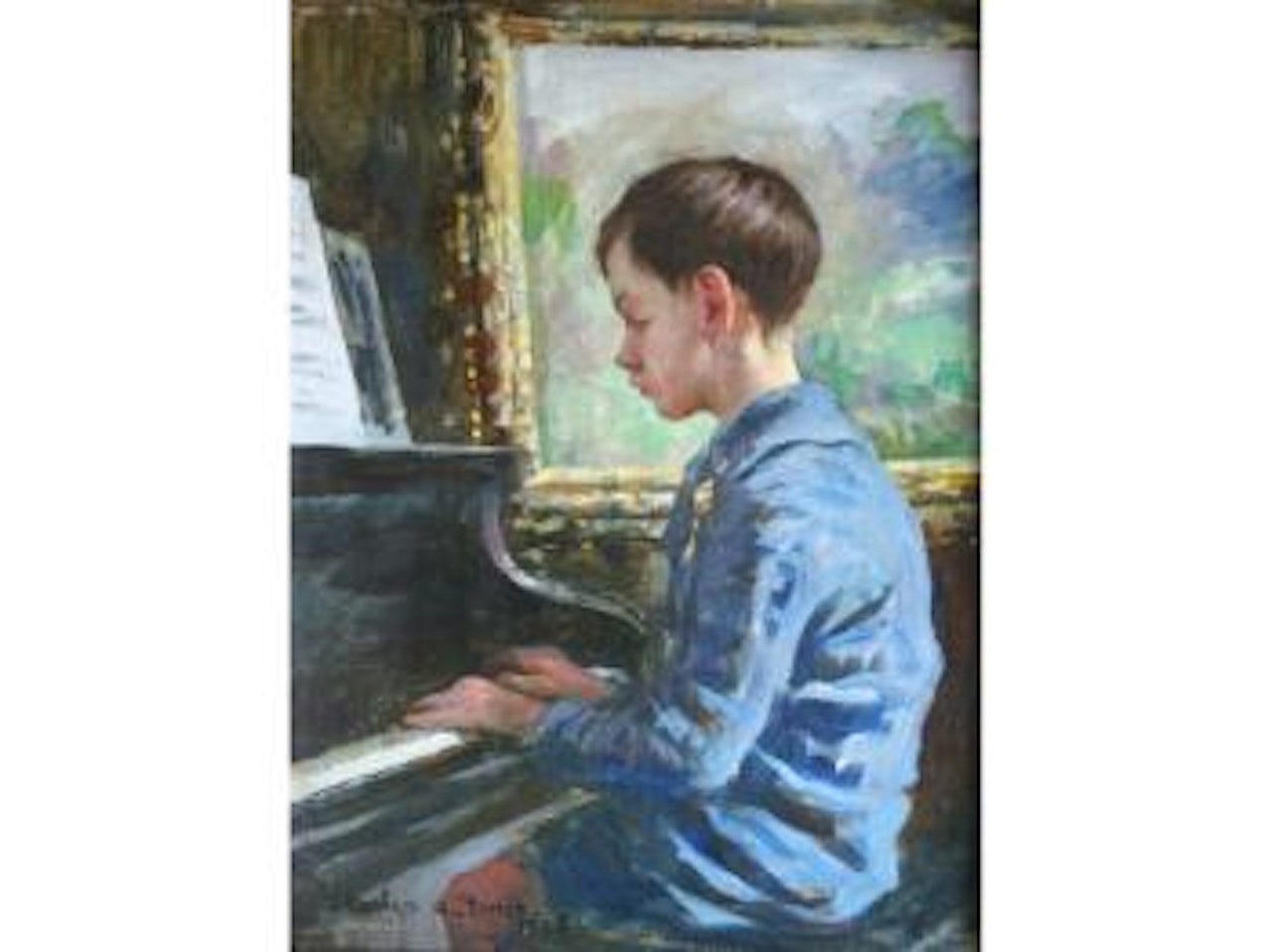 The young pianist by Stanhope Alexander Forbes