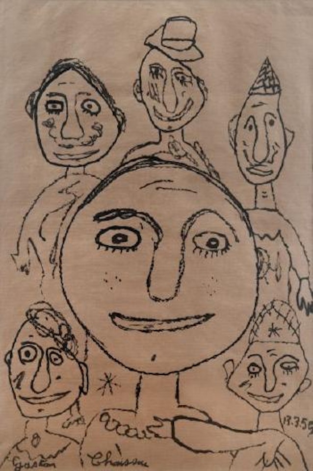 Six personnages by Gaston Chaissac