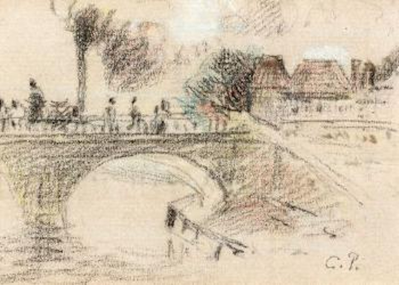 Le Pont Corneille à Rouen by Camille Pissarro