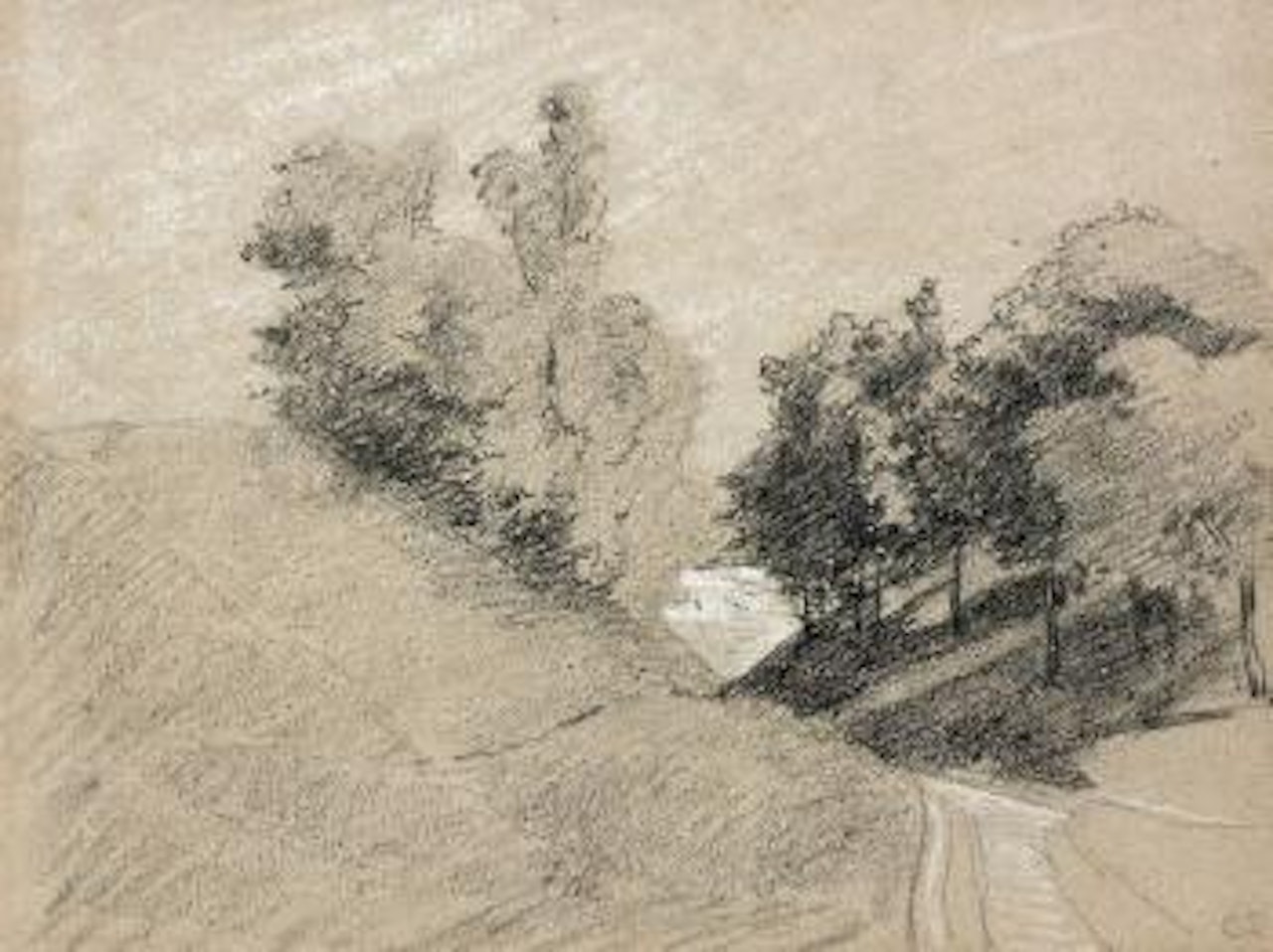 Étude, près de Nanterre by Camille Pissarro