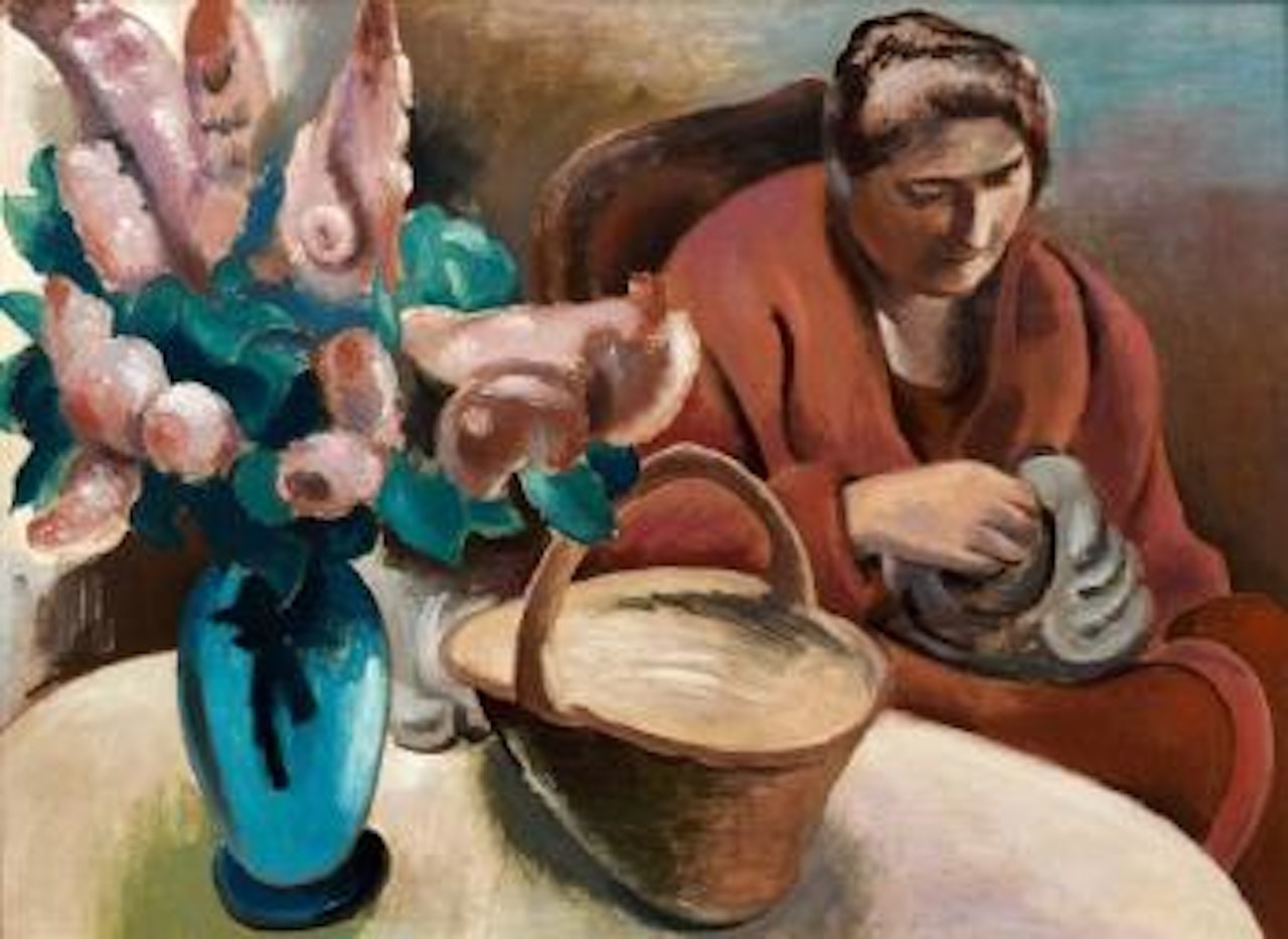 Scène d'intérieur by Auguste Herbin