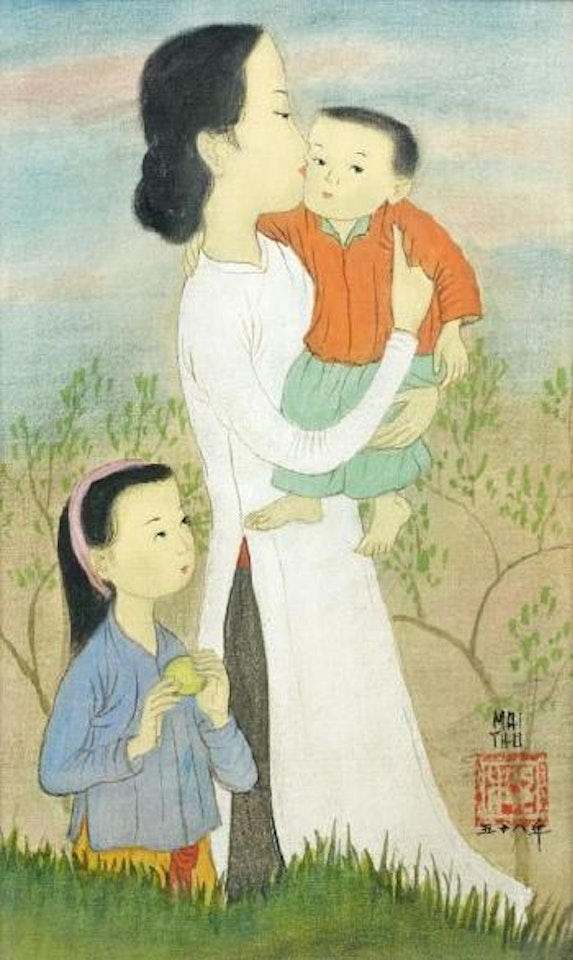Mère et enfants by Mai Trung Thu