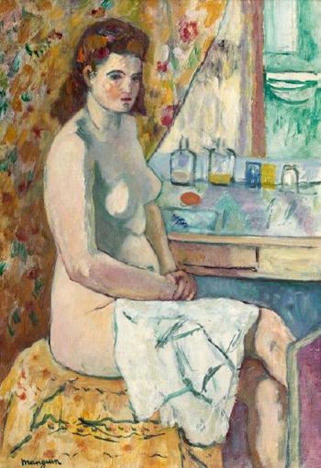 Nu devant la coiffeuse by Henri Manguin