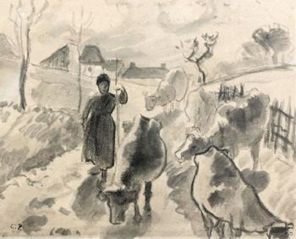 Bergère by Camille Pissarro