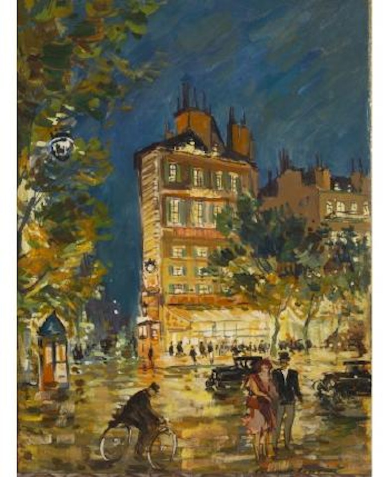 Parisian Street Scene by Konstantin Alekseevich Korovin