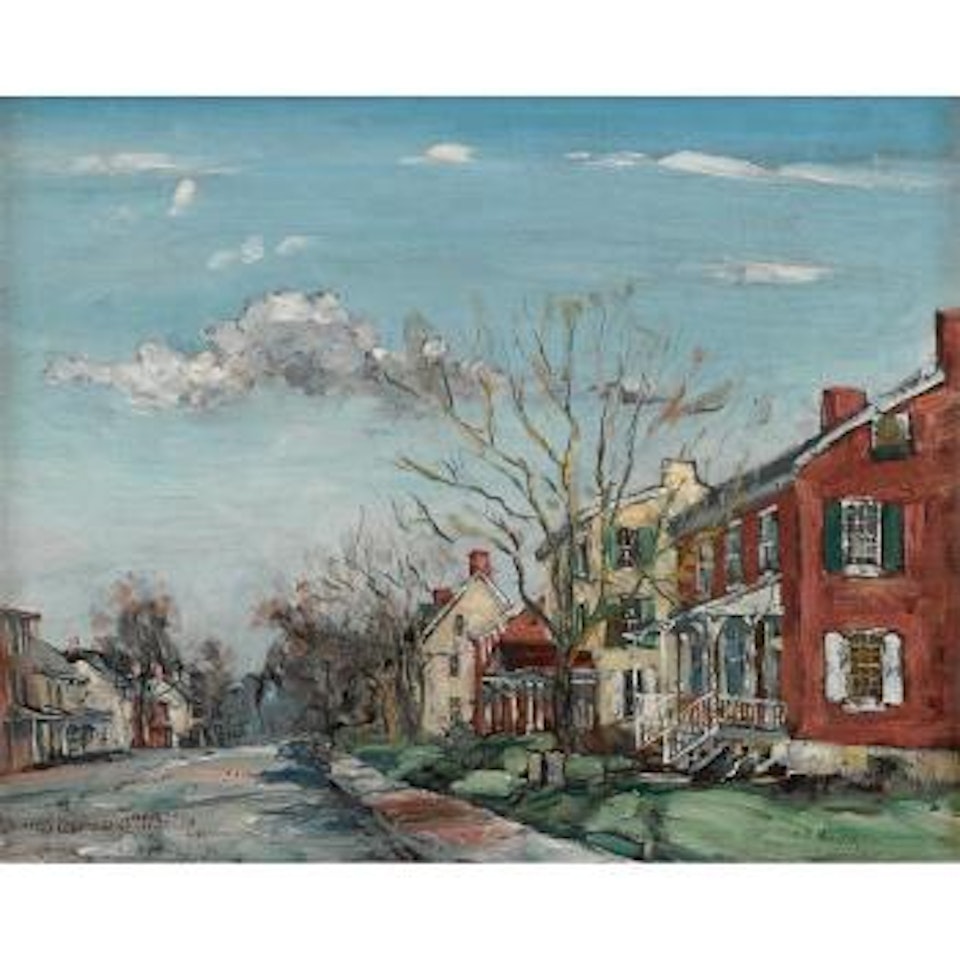 Near Quaker meeting house by Walter Emerson Baum