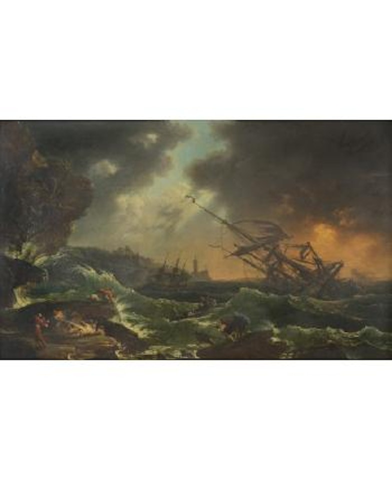 Ships tossed on a stormy Sea by Claude Joseph Vernet