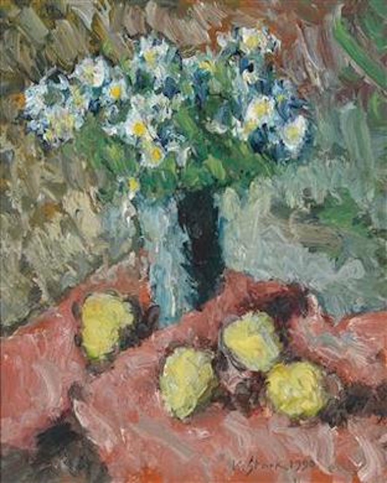 Blumenstilleben mit Früchten by Karl Stark