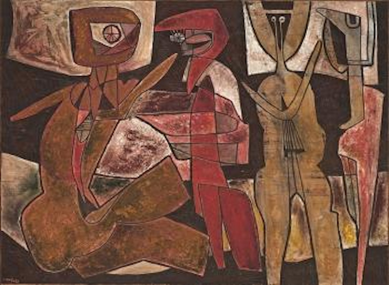 Four figures by Cecil Skotnes