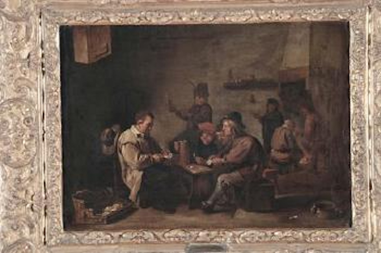 Interno con giocatori di carte by David Teniers II