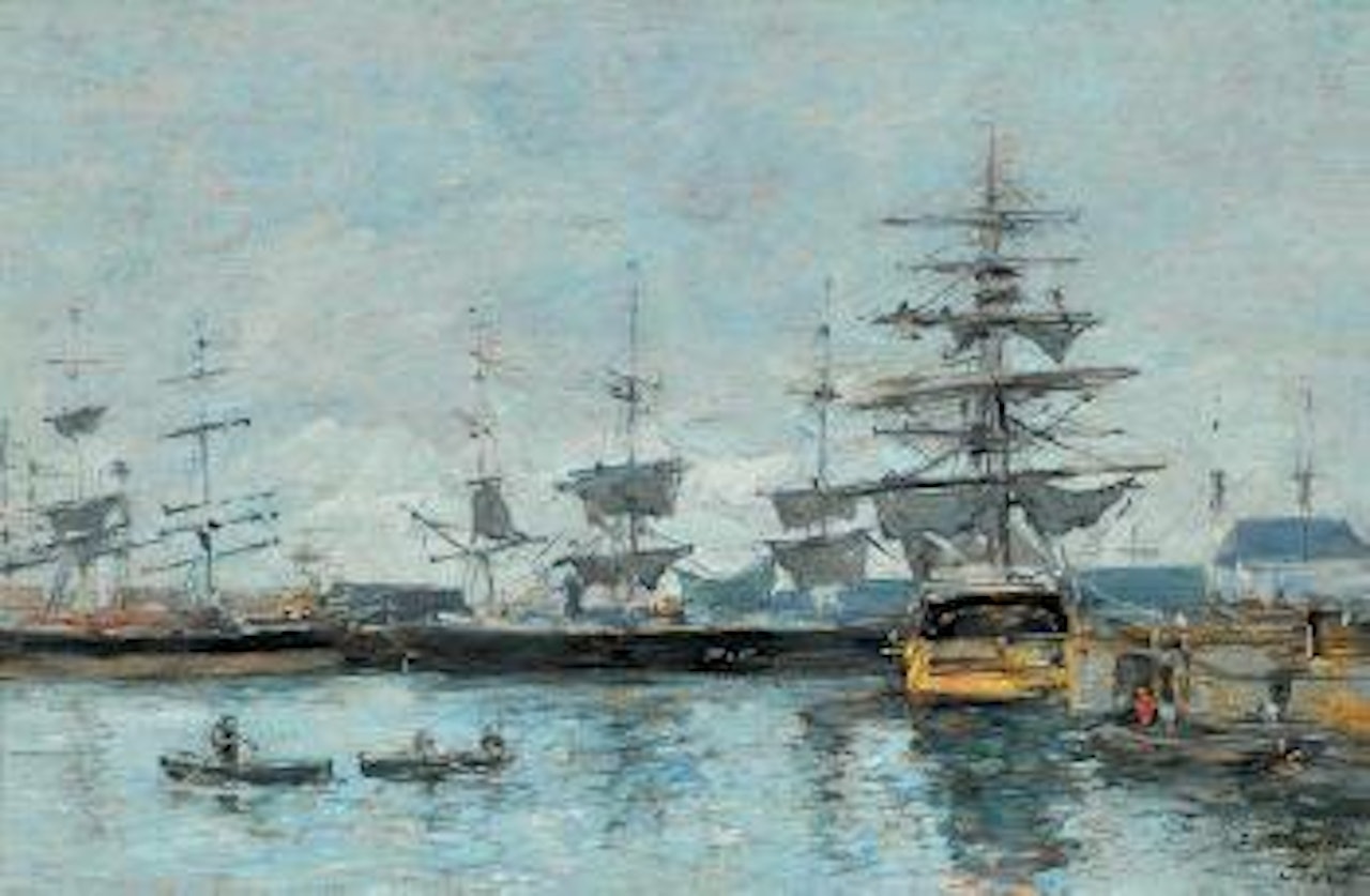 Bassin au Havre by Eugène Boudin