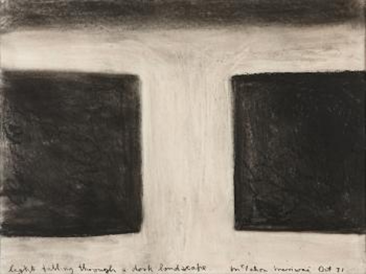 Light falling through a dark Landscape by Colin Mccahon