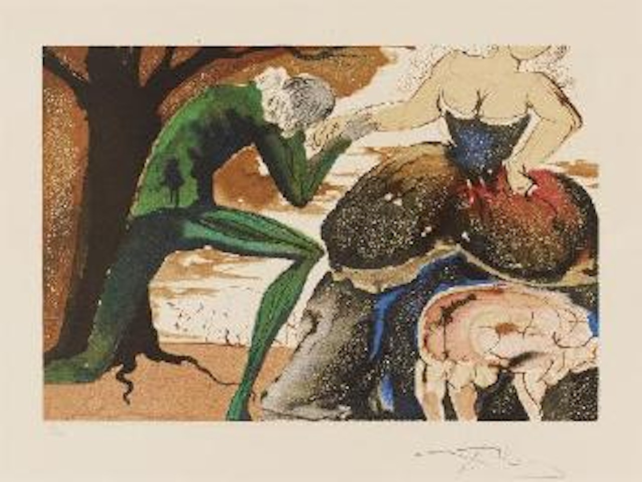 Baisemain (Der Handkuss) by Salvador Dali