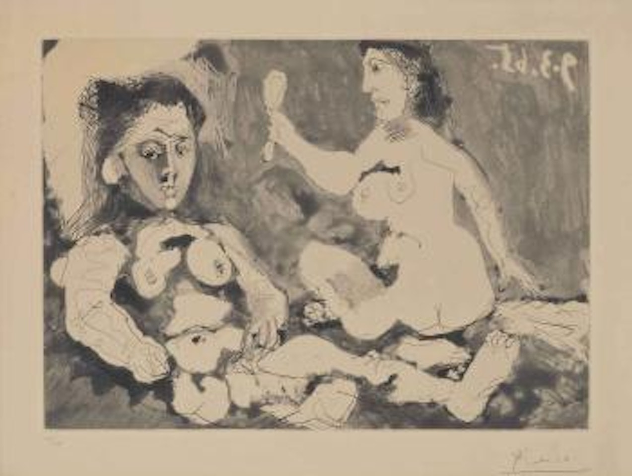 Femmes Ã  leur toilette II by Pablo Picasso