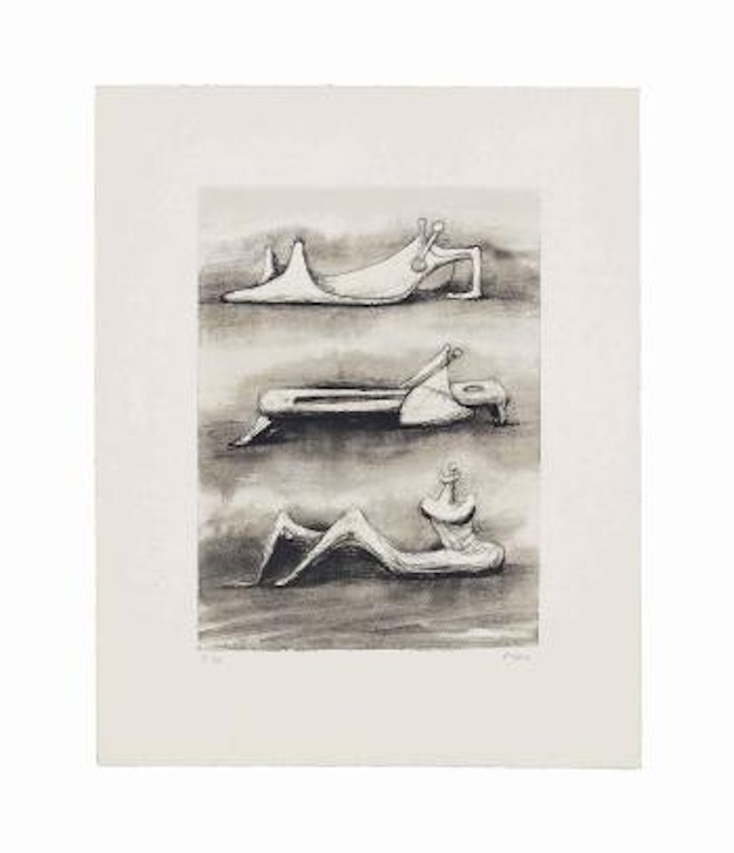 Figures in Snow by Henry Moore