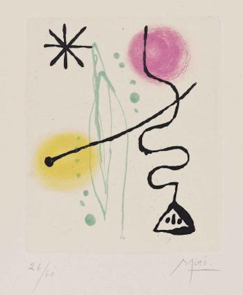 Suite la Bague d'Aurore: Plate Twelve by Joan Miró