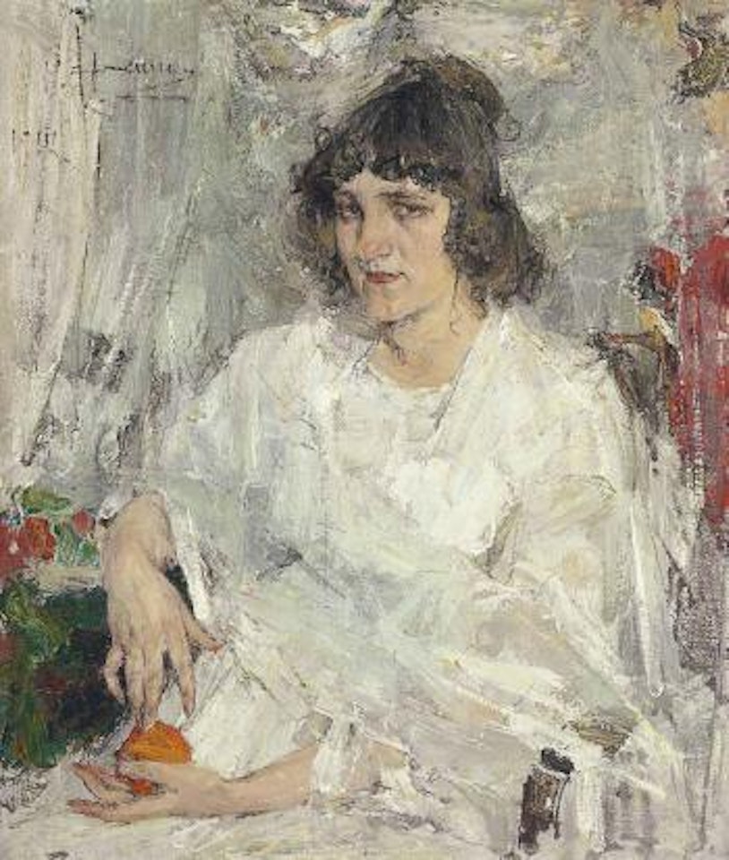 Portrait of Mademoiselle Kitaeva by Nicolai Fechin