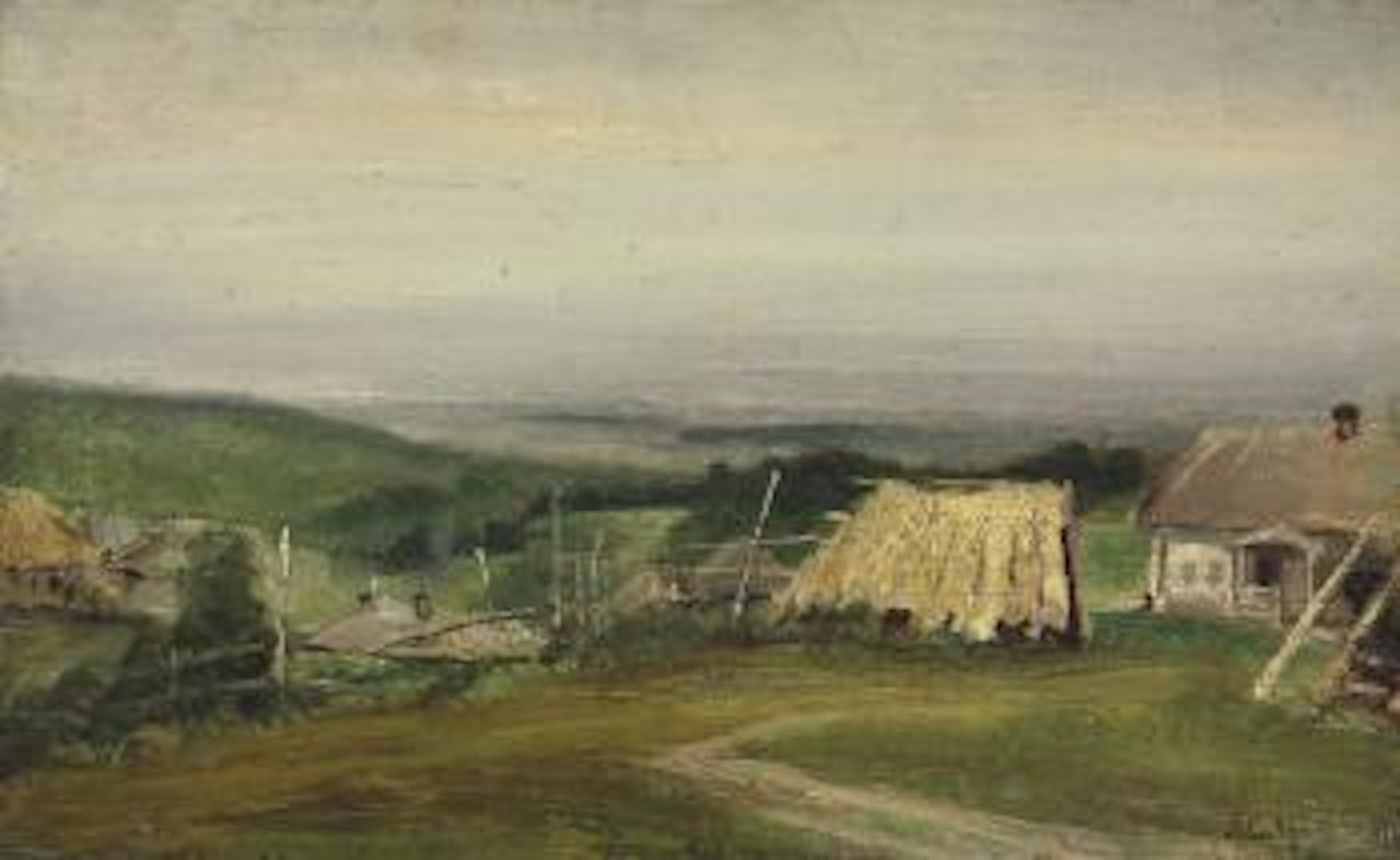 Village Landscape by Aleksei Kondratievitch Savrasov