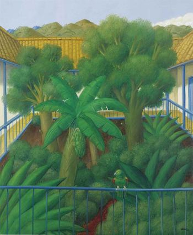 The Patio by Fernando Botero