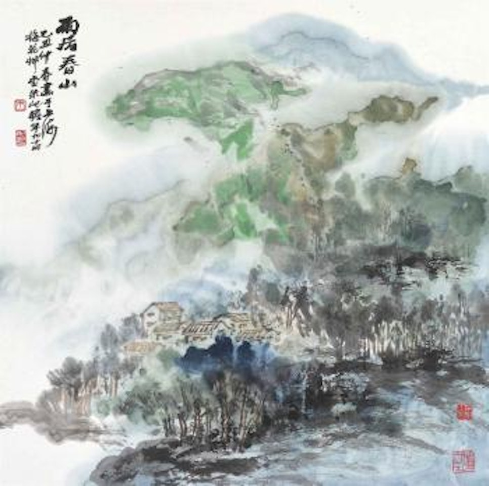 Spring Mountain after Rain by Zhu Qizhan