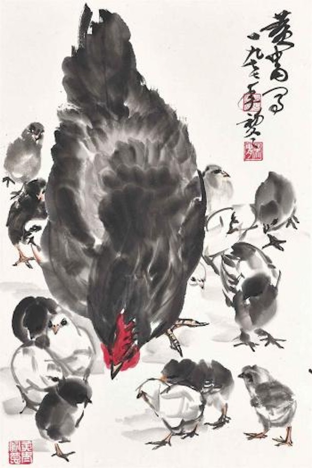 Hen and Chicks by Huang Zhou