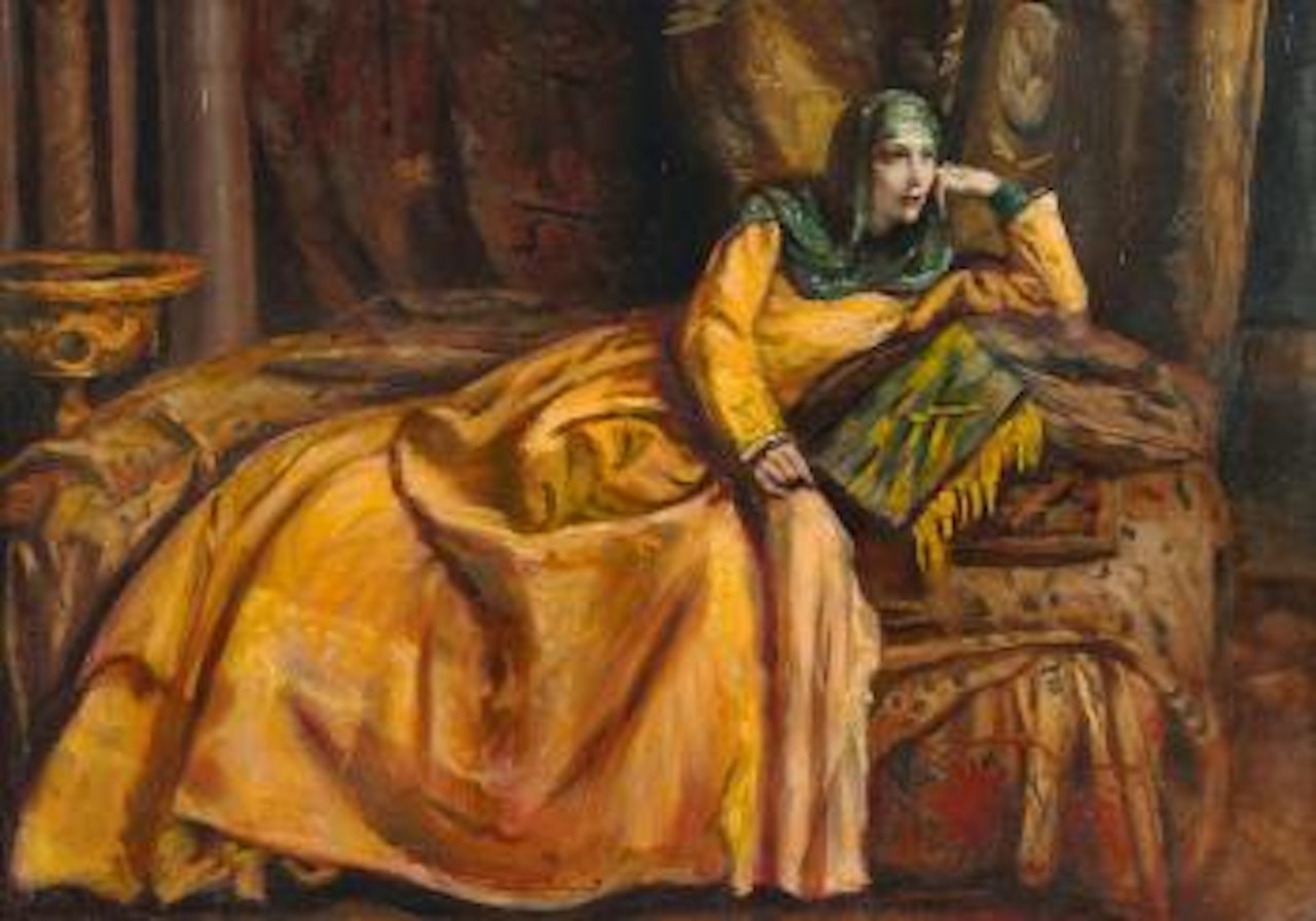 Odalisque en robe, Sarah Bernhardt by Emile Bernard
