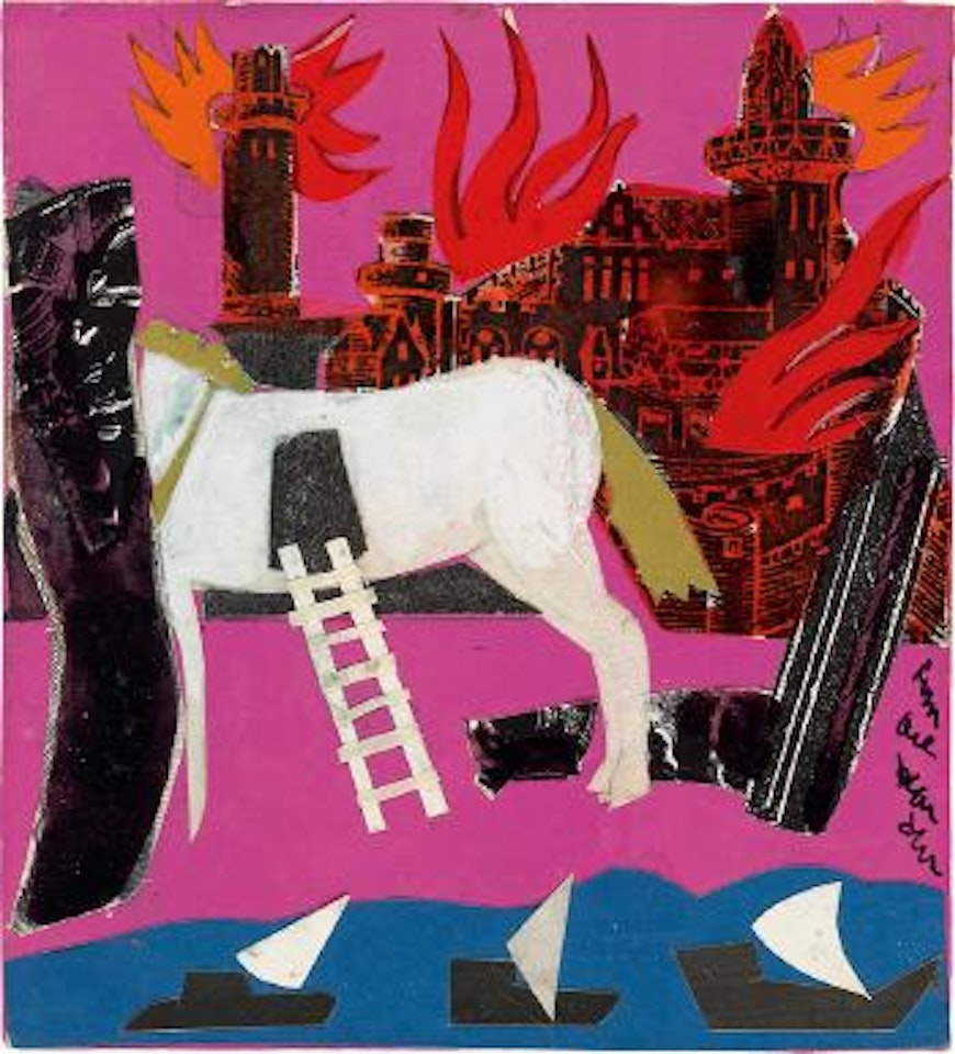 Untitled (The Trojan Horse) by Romare Bearden