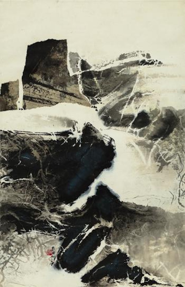 Winter Landscape by Liu Kuo-Sung (Liu Guosong)