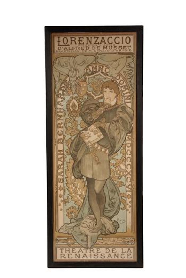 Poster for 'Lorenzaccio', starring Sarah Bernhardt by Alphonse Mucha