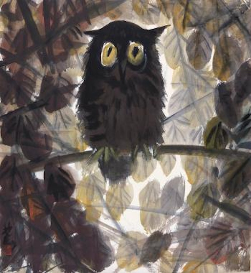 Owl by Lin Fengmian